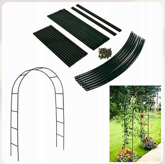 Садова арка, опора, пергола для квітів та витких рослин 240 см