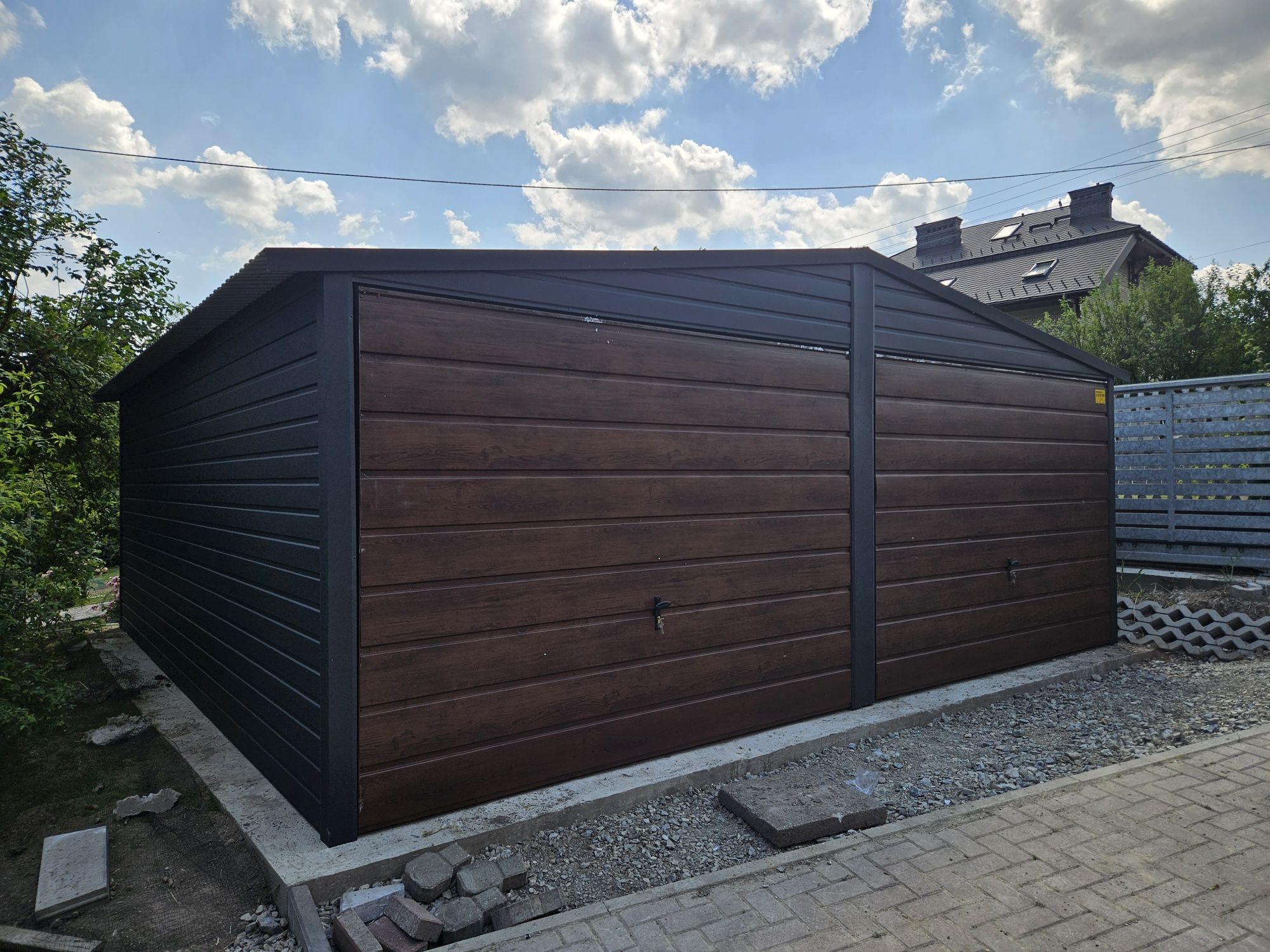 6x5.5 POD Garaze Blaszane Garaż Blaszany Blaszak Blaszaki Drewnopodobn