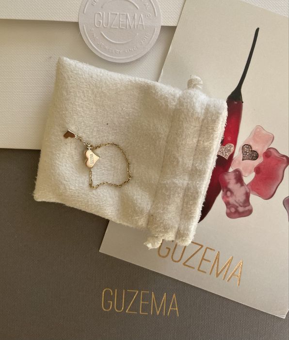 Каблучка guzema жовте золото