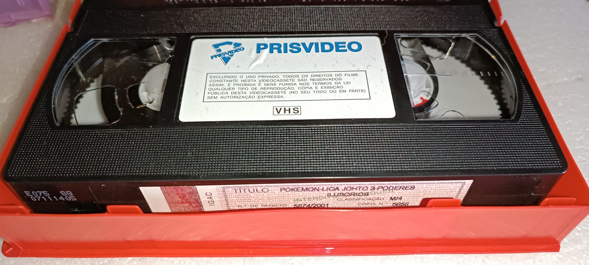 Pokémon 3 Antigas cassetes VHS