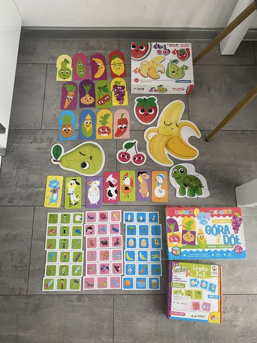 Ukladanki puzzle gry z rzepami  alfabet ciuchcia przedszkole zlobek
