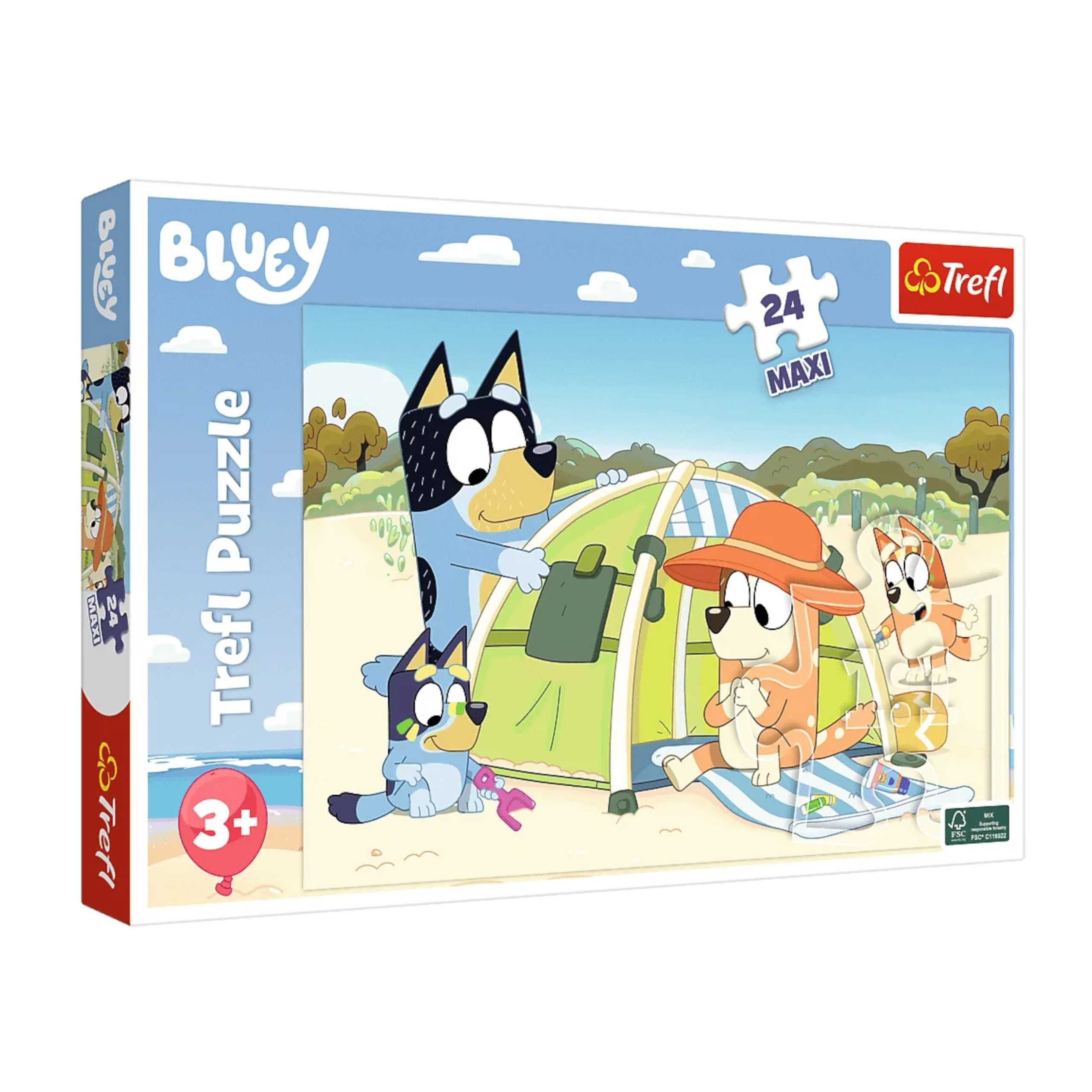 Puzzle Trefl 24 el. maxi Wspaniały dzień Bluey 14357