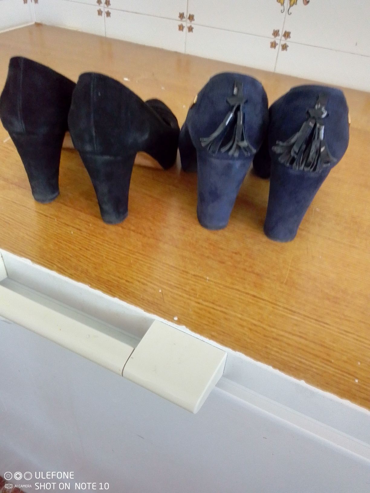 Sapatos de camurça