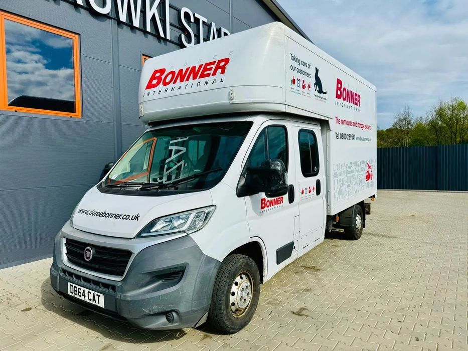 Fiat Fiat Fiat Ducato 130 Multijet / dubel kabina 7 osobowy + kontener / Anglik  Fiat Ducato 130 Multijet / dubel kabina 7 osobowy + kontener / Anglik