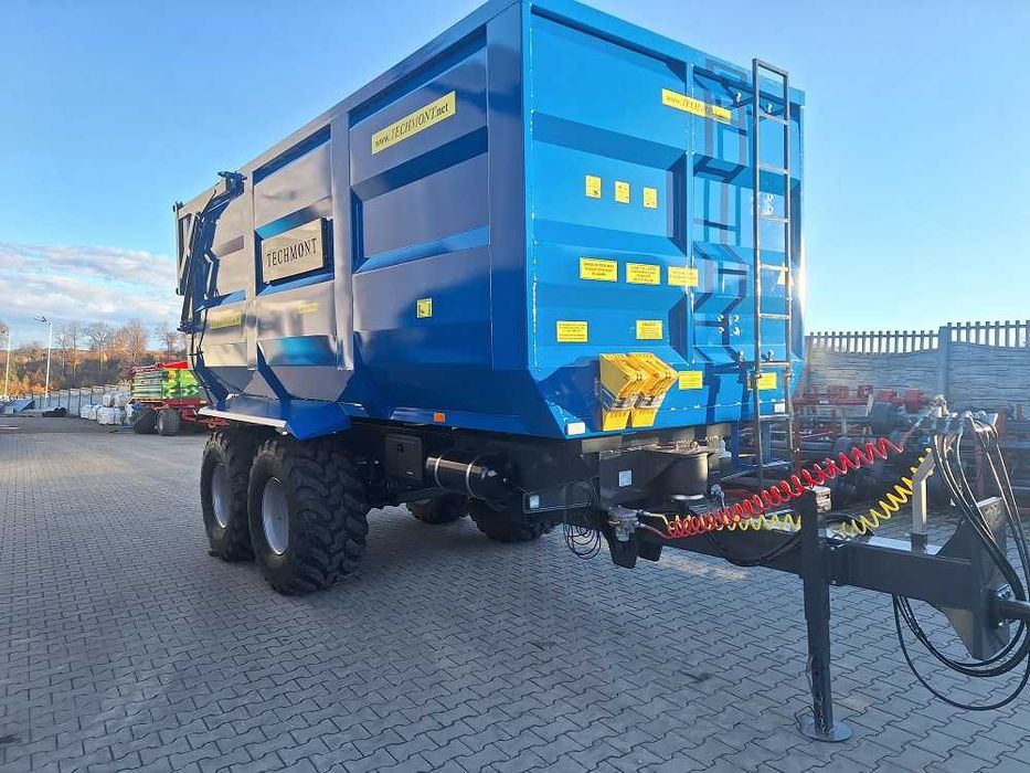 Przyczepa Skorupowa oś skrętna Techmont 14T