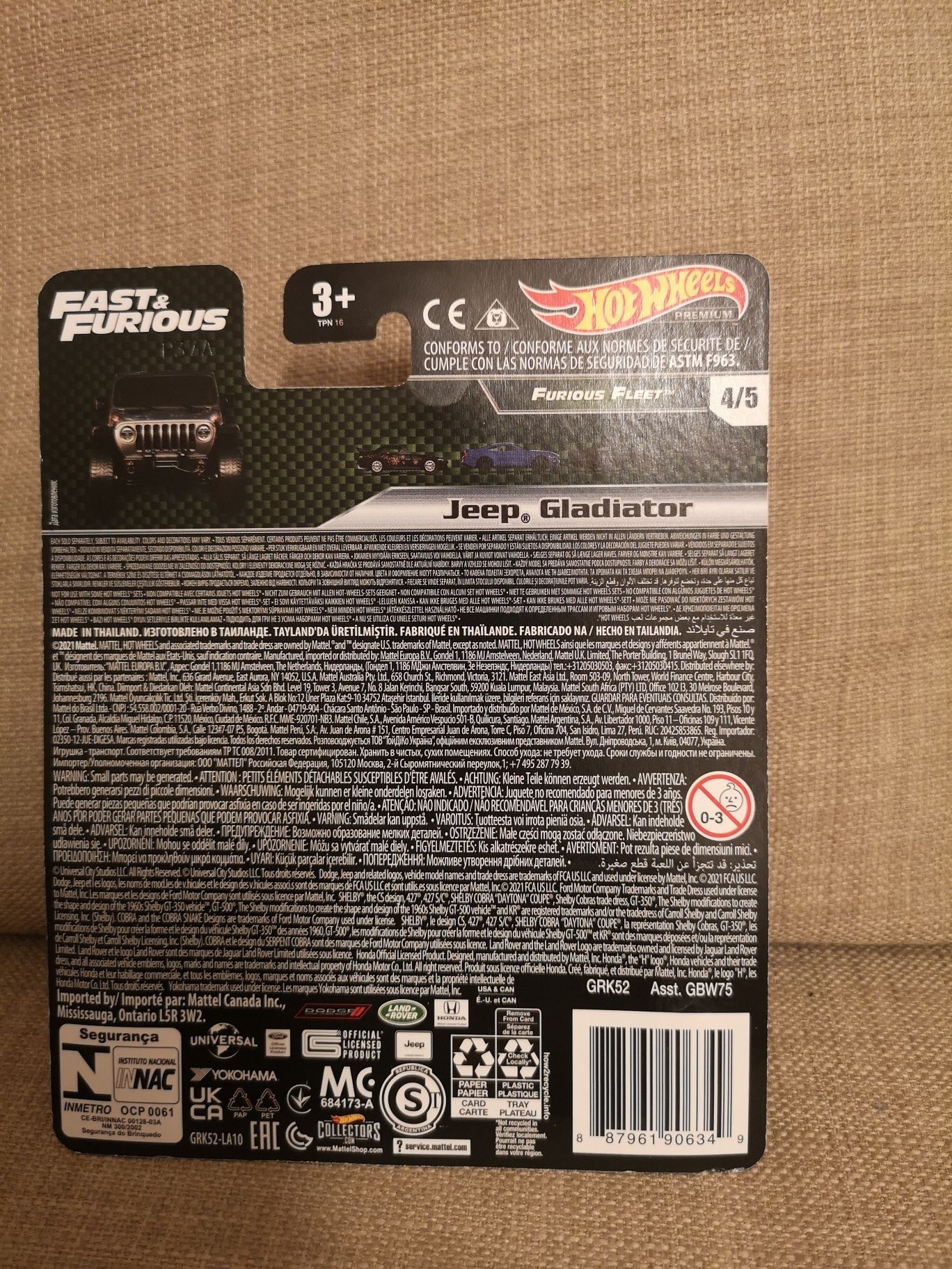 1:64 Jeep Gladiator JT Hot Wheels Premium Fast&Furious