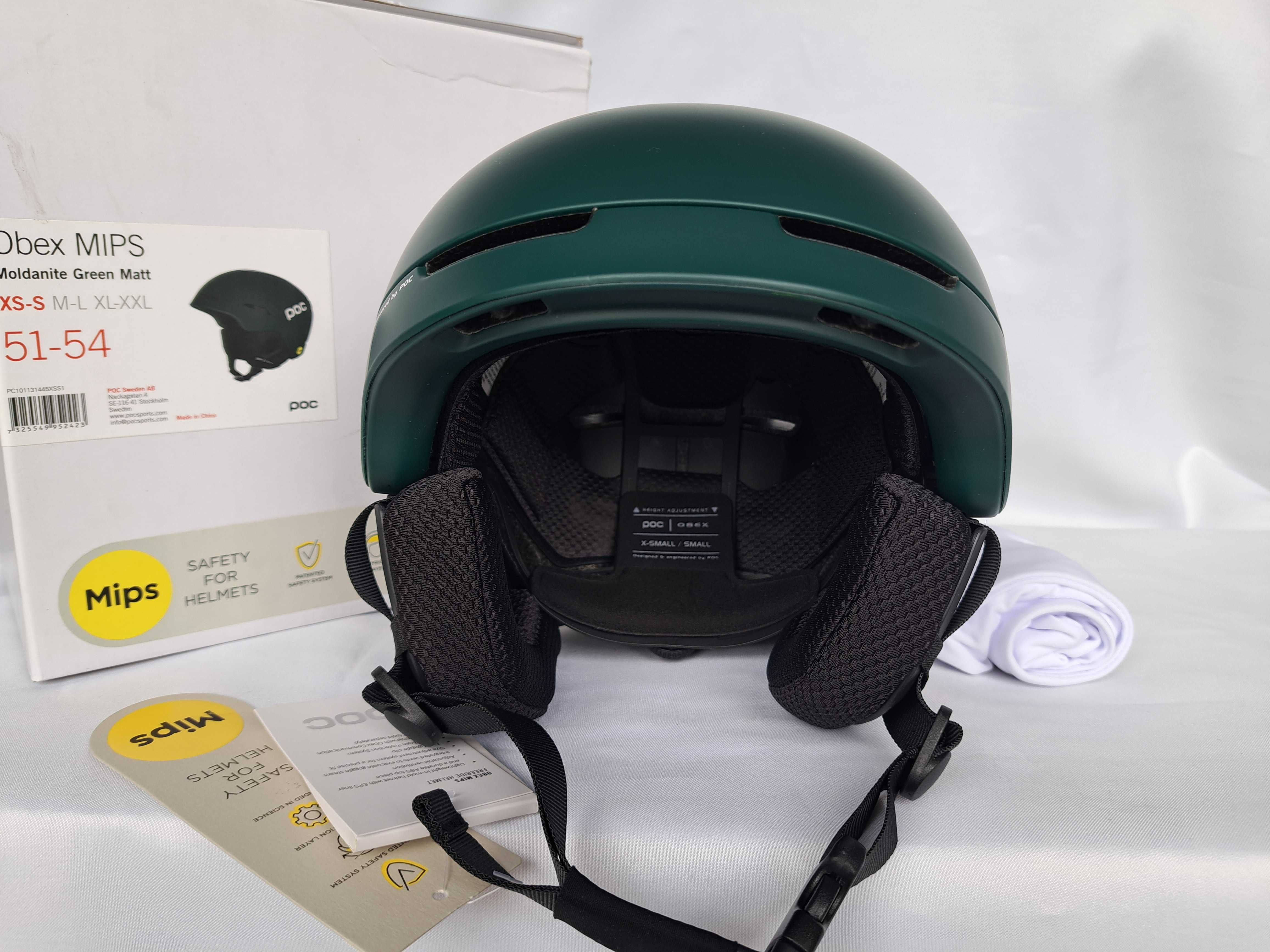 Kask narciarski POC Obex Mips Moldanite Green Matt XS/S 51-54cm