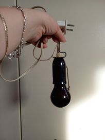 Ebonitowa oprawka żarówki ebonit lampa stara