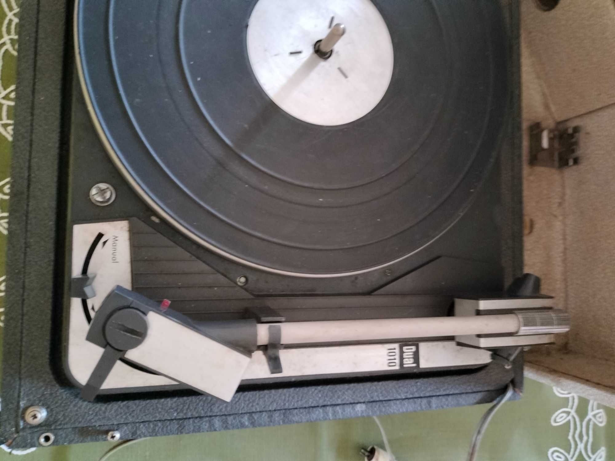 Retro gramofon Dual 1010 V niemiecki antyk działa