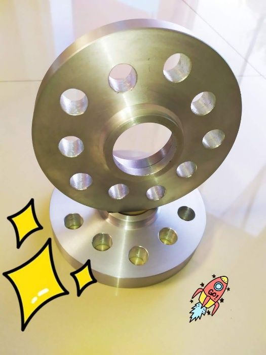 Проставки коліс 5х112, 5х100 Audi, VW 15мм. Дискові проставки.