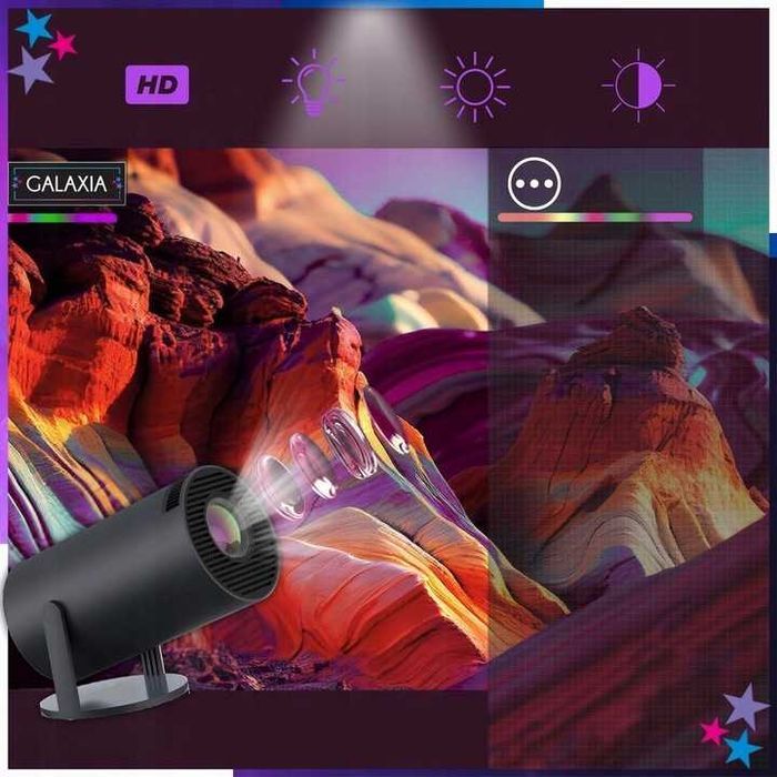 Projektor Rzutnik Mini Przenośny Android LED Wifi Full HD Smart TV