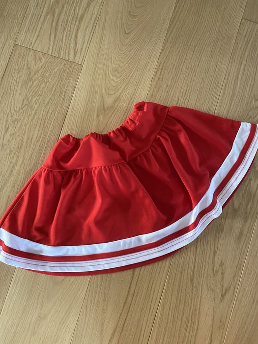 Czerwona spódniczka z lampasem  116 122