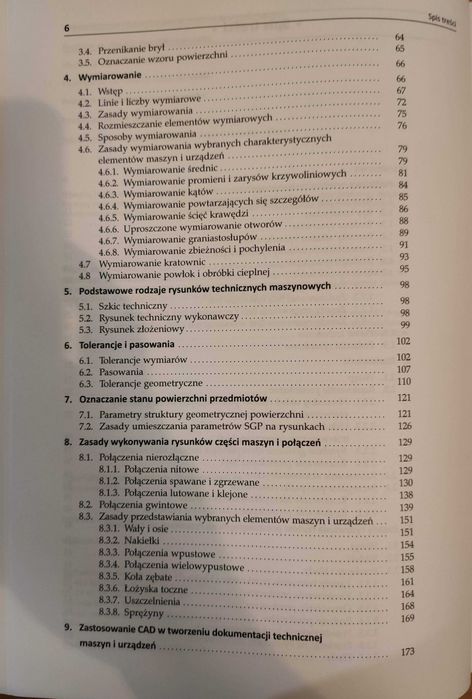 Rysunek techniczny w mechanice i budowie maszyn, stan b.dobry