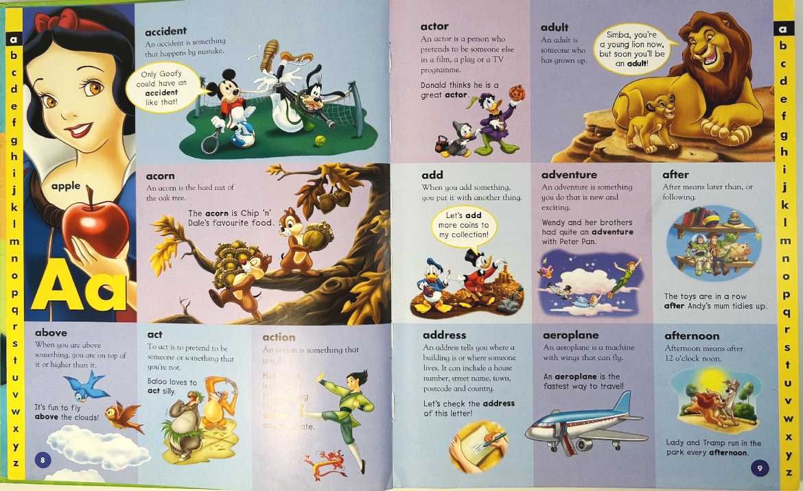 Disney Picture Dictionary Słownik obrazkowy z wyjaśnionymi znaczeniami