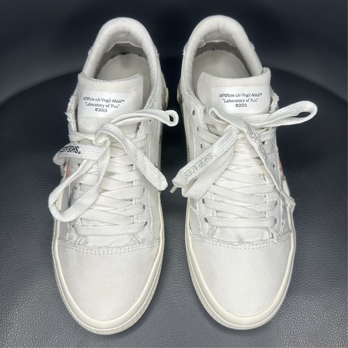 Кроссовки Off-White Vulcanized Eco Canvas Low р.37-38(23.5-24см) ОРИГ!