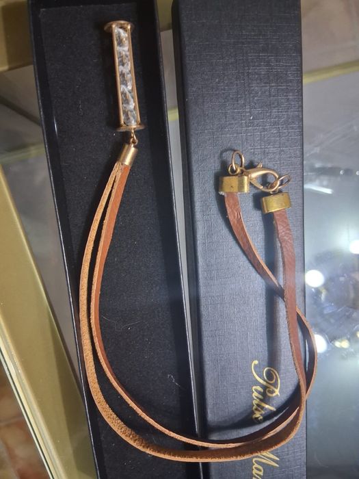 Sapatos em pele+fio+pulseira+cinto