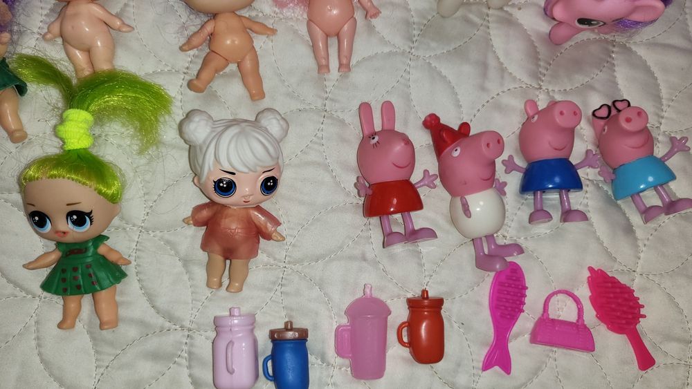 Лола,омг,набір,лот,пакет іграшок для дівчинки,лялька,пеппа,фігурки