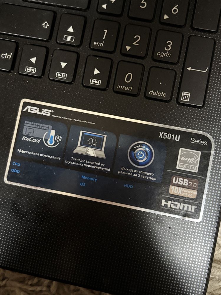Ноутбук ASUS X501U