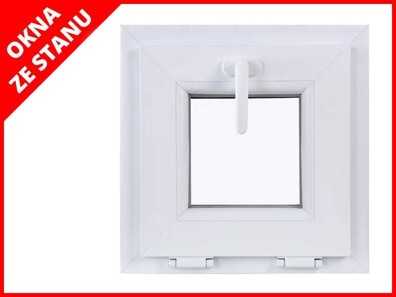 Okno PCV 410x410 mm Uchylne Białe Okna Plastikowe PVC - OKNA ZE STANU