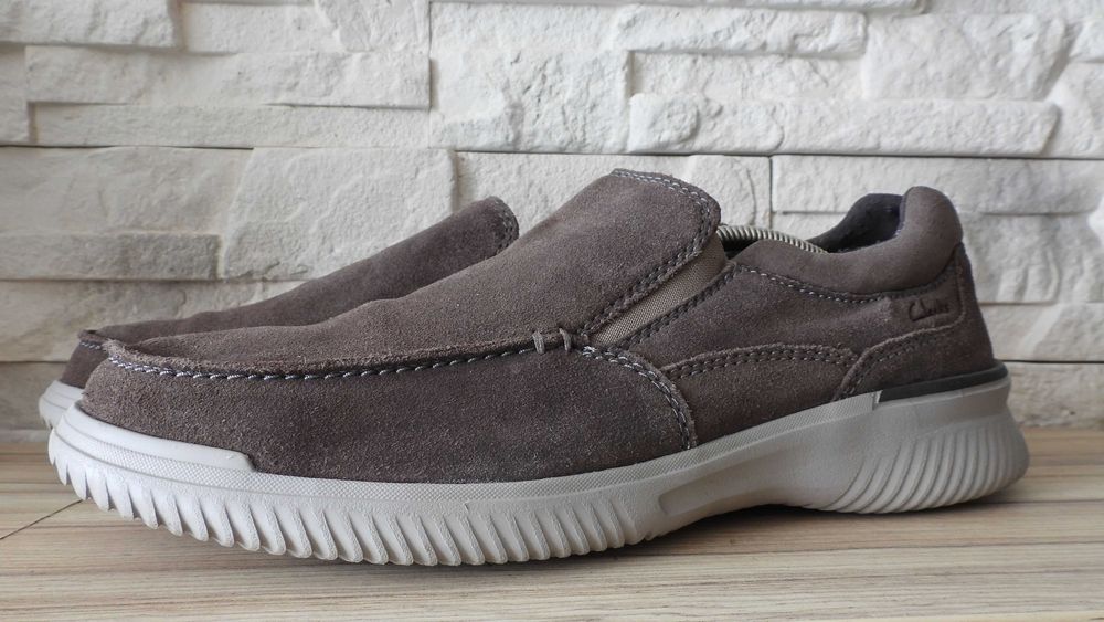 Clarks skórzane lekkie mokasyny 28 cm