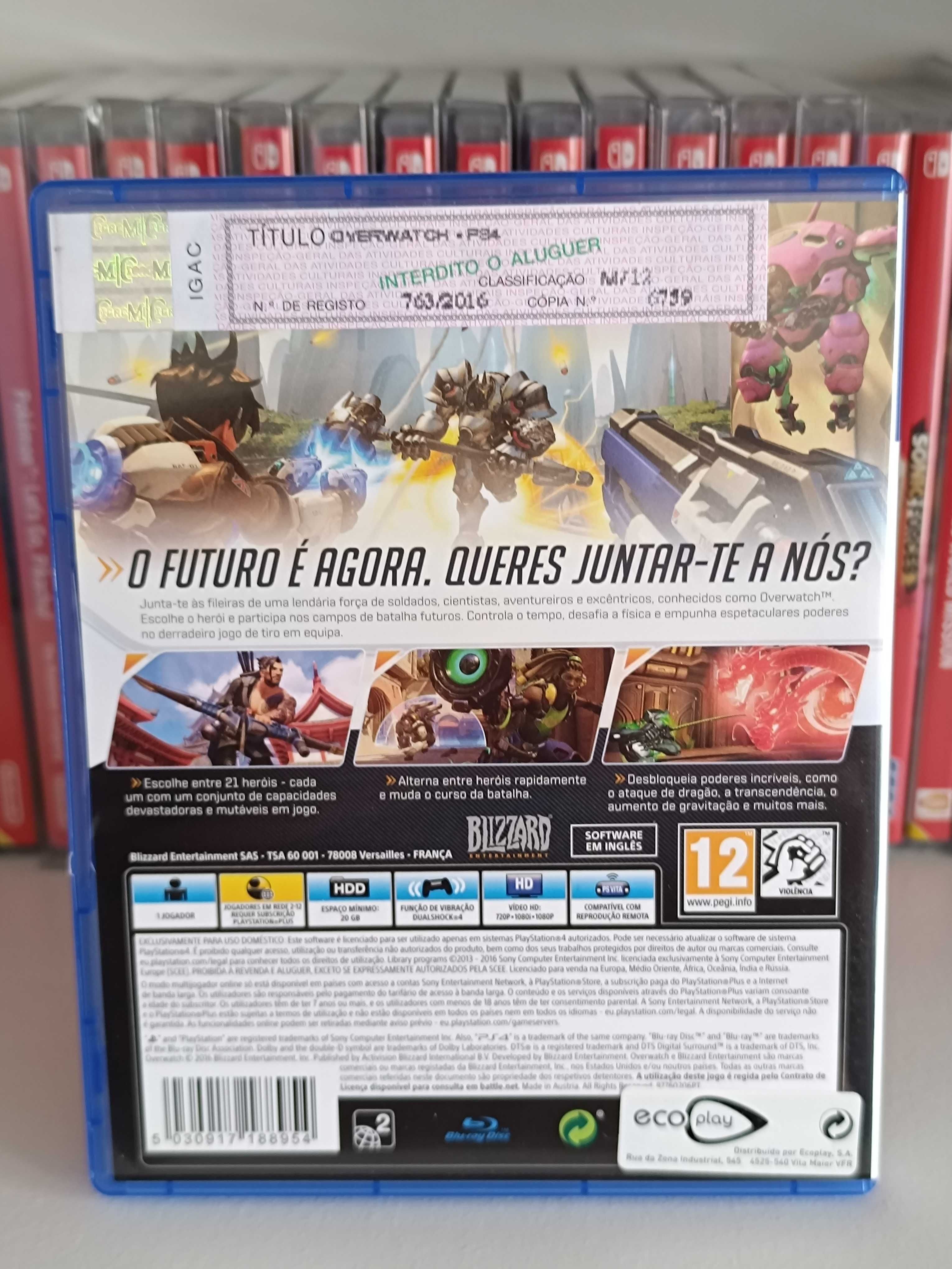 PS4 Jogos Lock's Quest e Overwatch Origins Edition