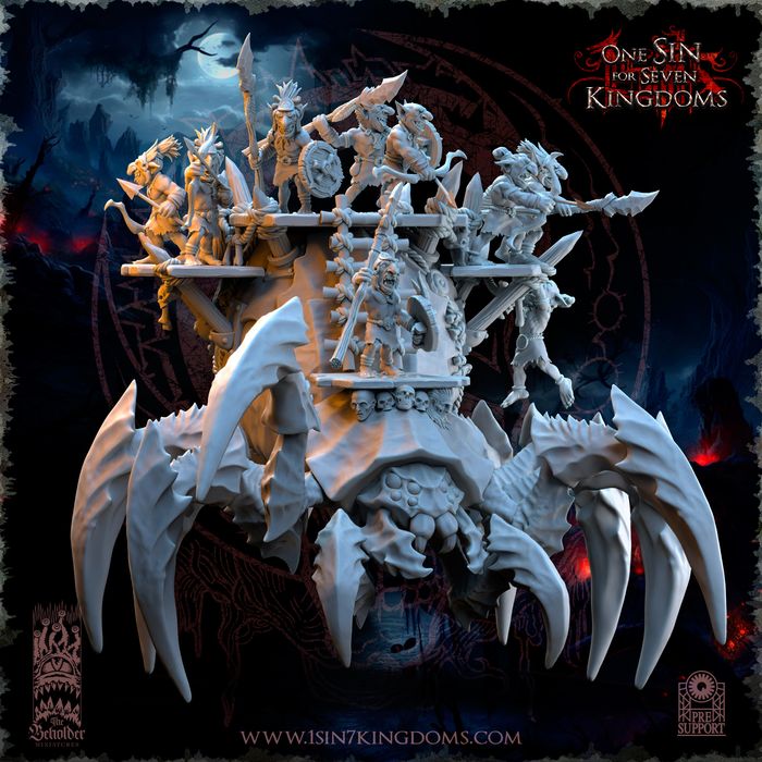 The Black Horde Goblins Behemoth Spider - The Beholder Miniatures