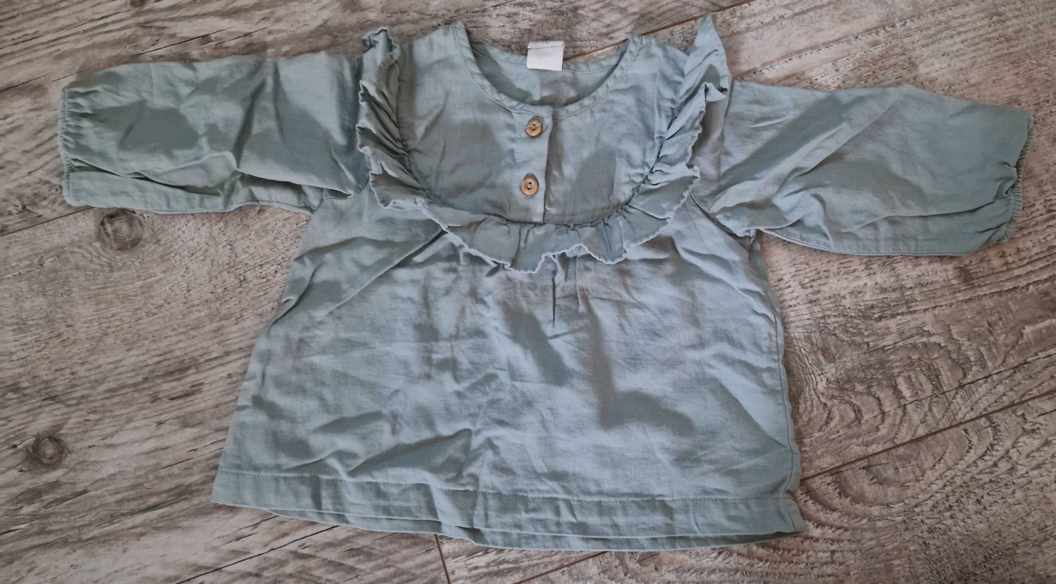 Nowa bluzka marki h&m kolor szalwiowy r.68