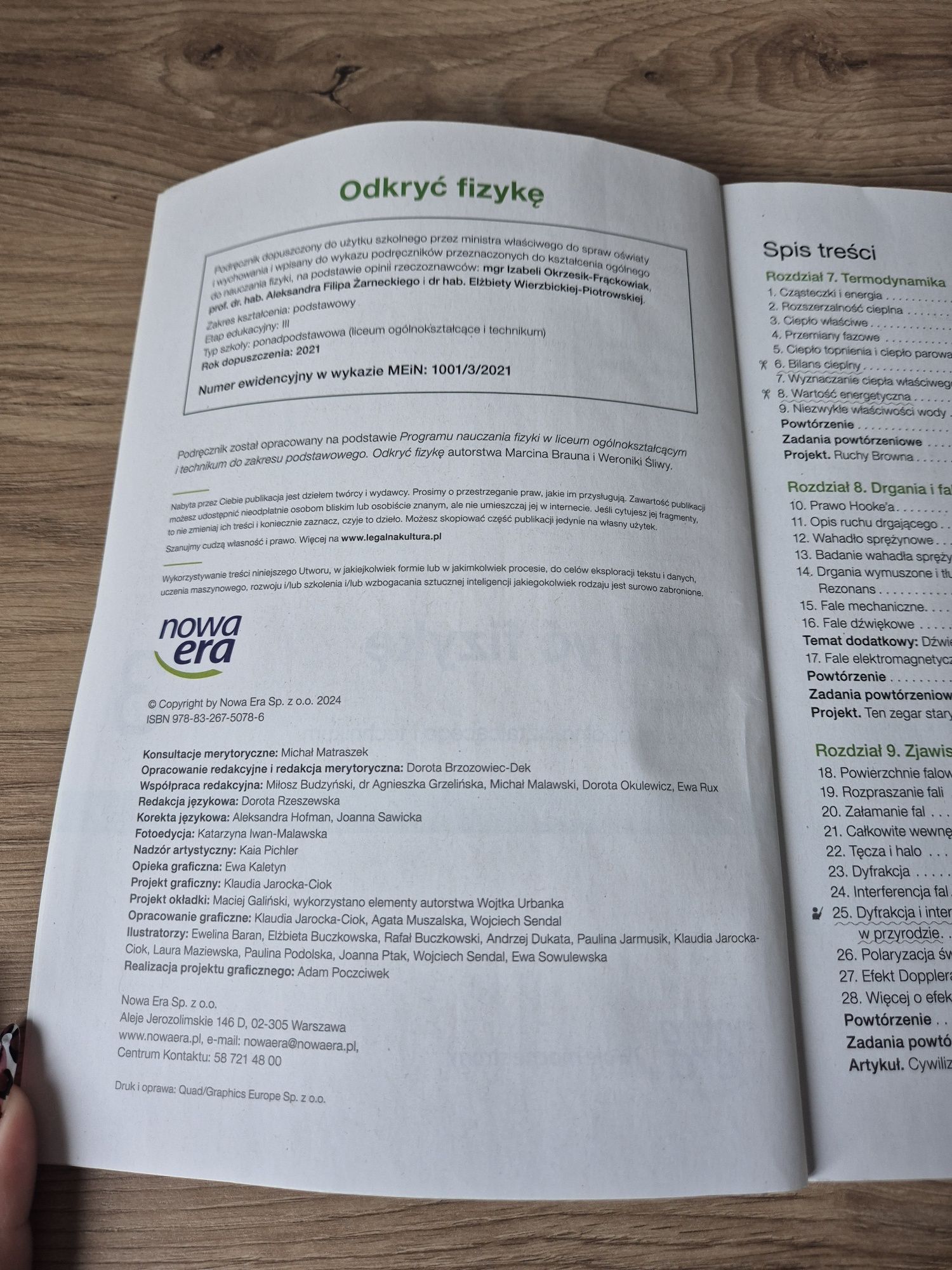 podręcznik Odkryć fizykę 3 Nowa Era