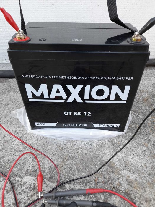 Аккумулятор maxion AGM 12v 55ah