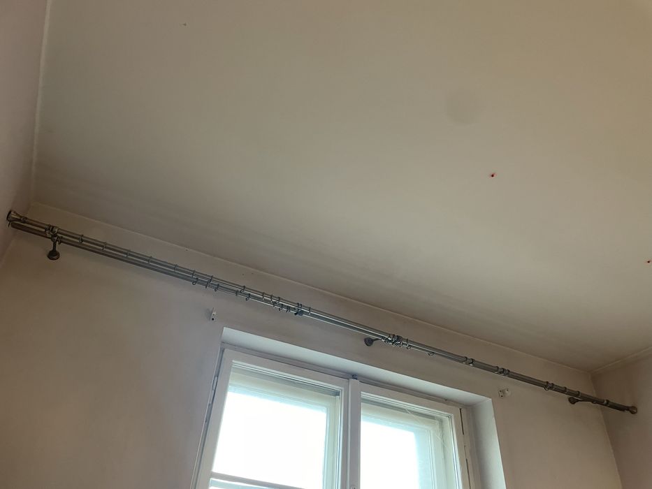 Podwójny KARNISZ ŚCIENNY 3 metry chrom mat Poznań