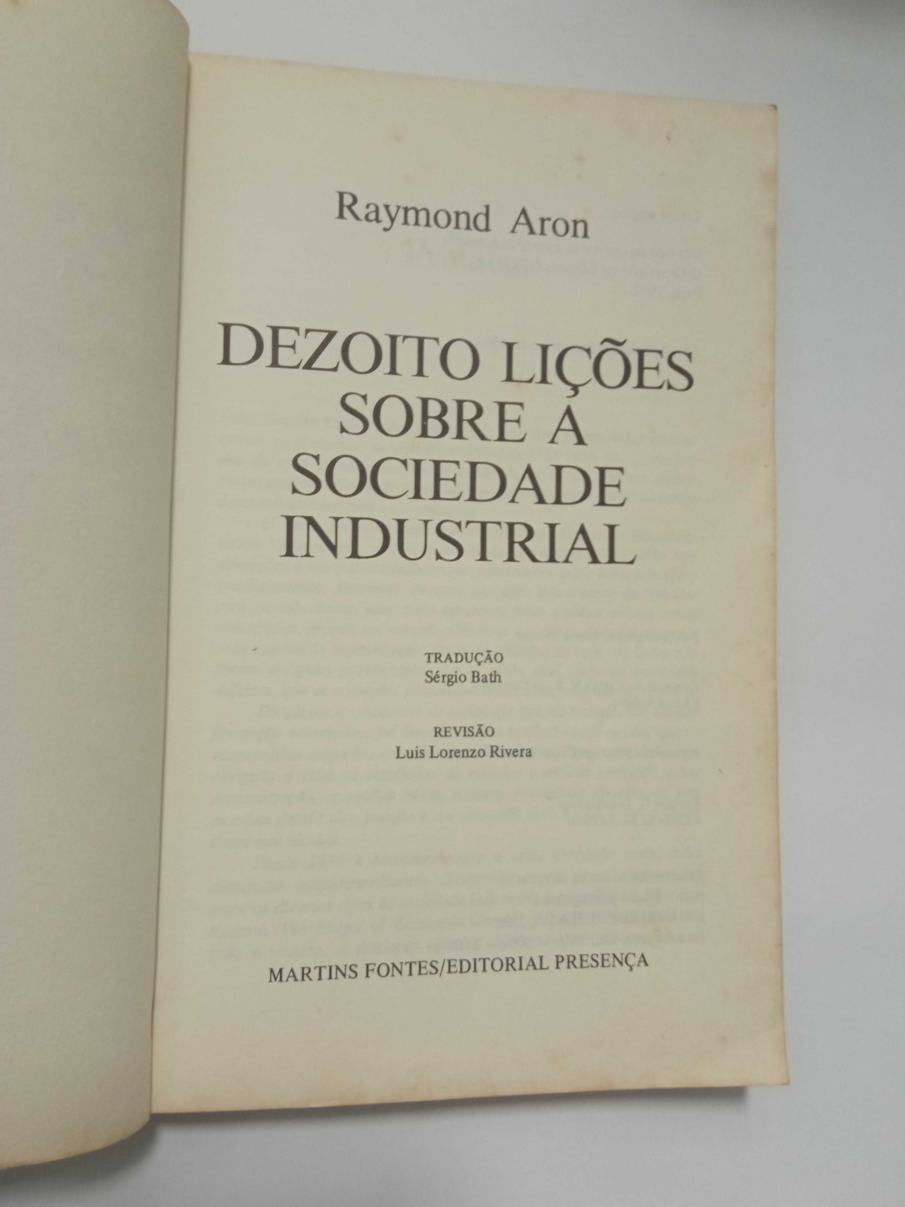 Dezoito lições sobre a sociedade industrial, de Raymond Aron