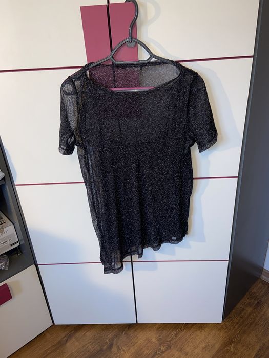 Brokatowa bluzka Mohito S viral święta sylwester