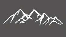 GÓRY TATRY SZCZYTY  - 18cm x 7cm- naklejka na auto ścianę laptop quad