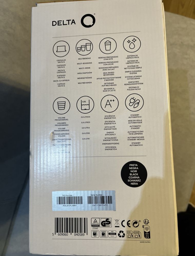 Ekspres DELTA Q mini MilkQool z systemem dozowania mleka