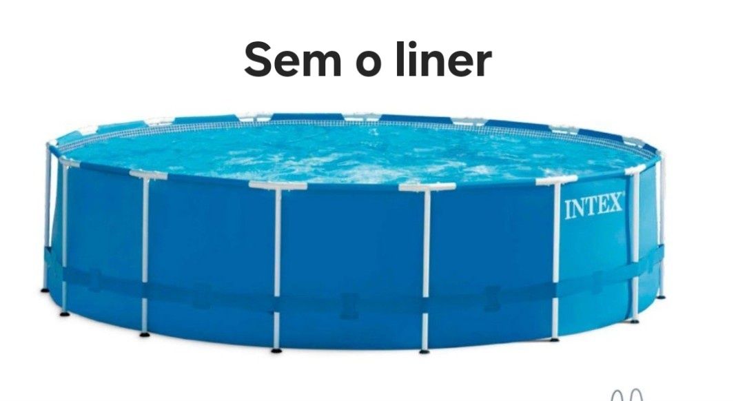 Estrutura metálica piscina intex 3 bombas cartucho e 1 escada