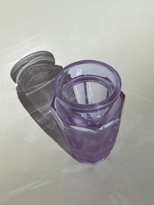 Jarra lapidada Cristal Moser