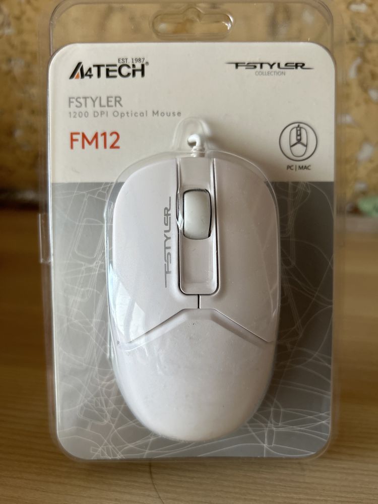 Миша дротова A4tech FM12 (White)