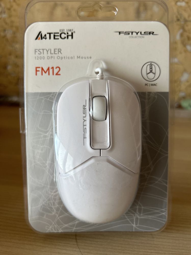 Миша дротова A4tech FM12 (White)