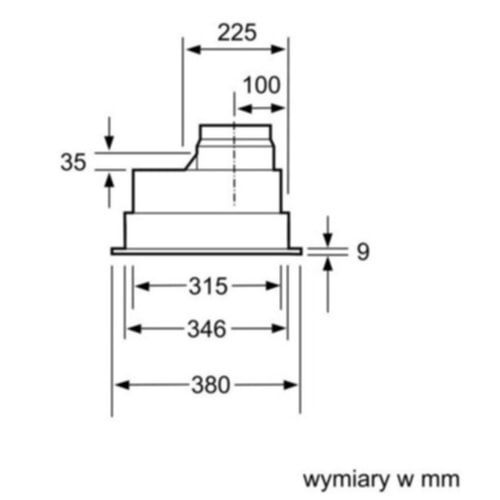 Okap Siemens LB75565 Srebrny .