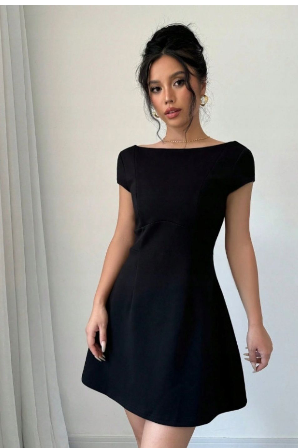 Nowa czarna krótka sukienka Shein r.L/XL