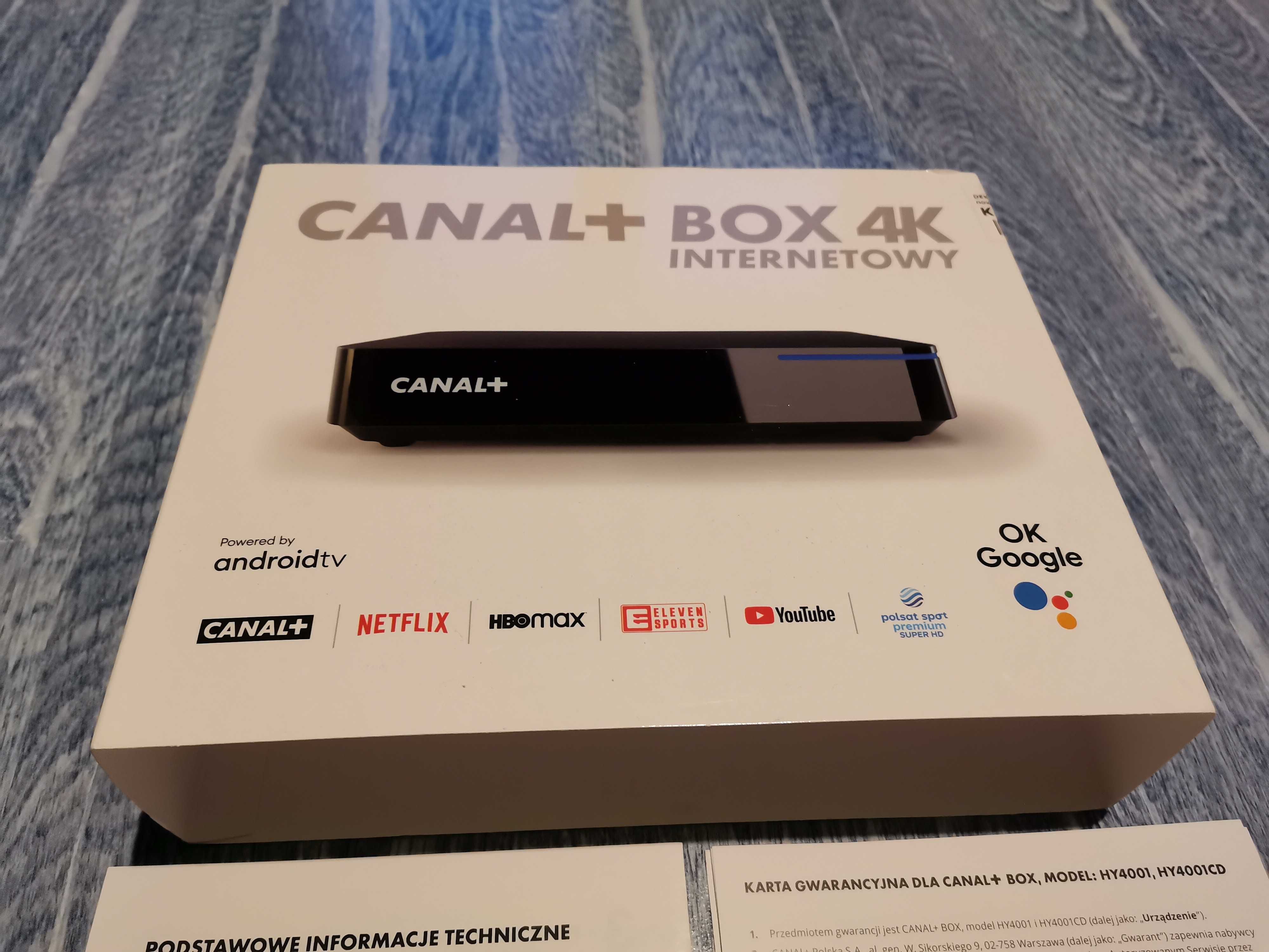Dekoder Canal+ Box 4K android tv box hy4001cd