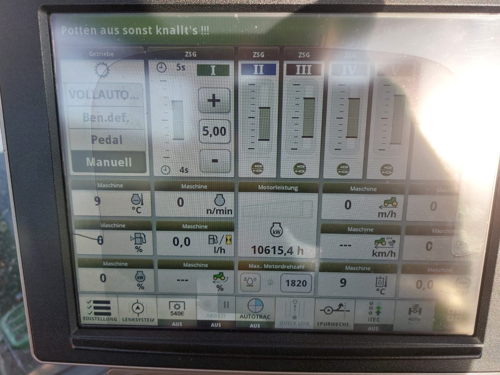 John Deere 7250R uszkodzona skrzynia