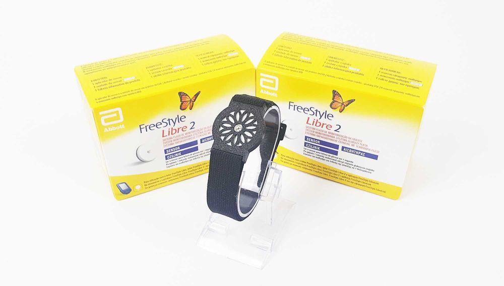 Sensor Freestyle Libre 1 i 2 - Opaska Ochronna - Czarna - Stokrotka
