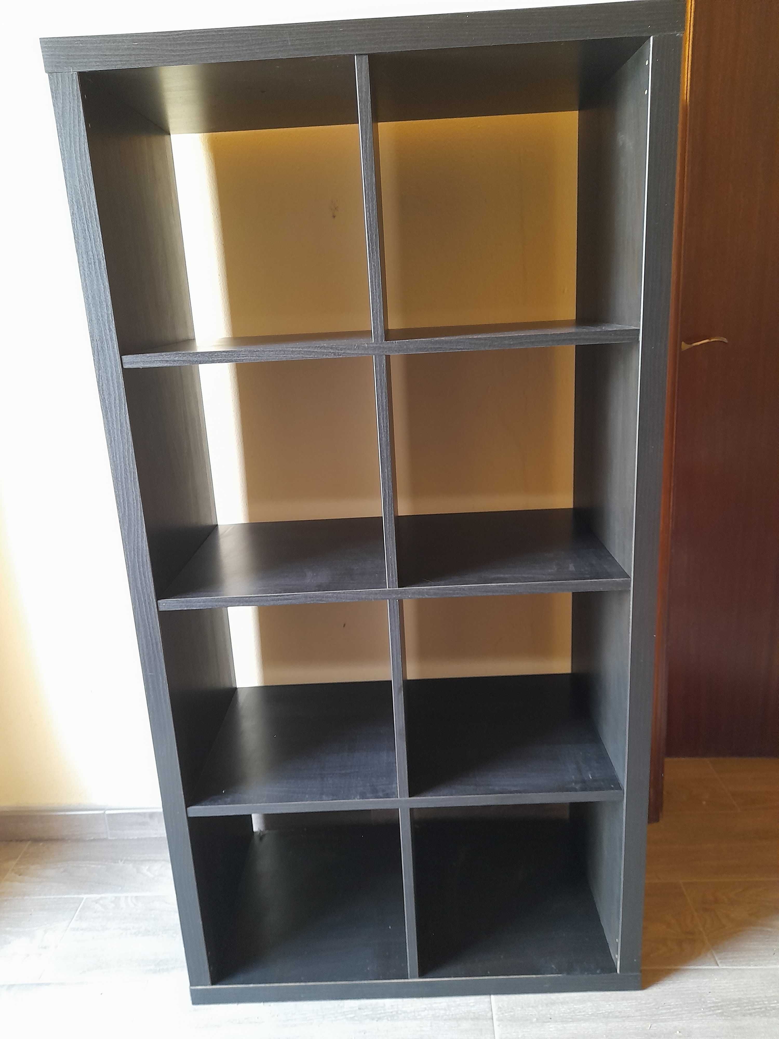 Estante livros preto