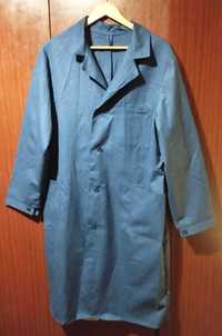 Класичний синій халат прямого силуету (чоловічий)