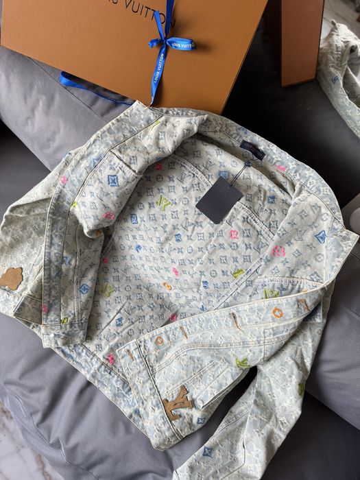 Джинсова куртка джинсовка Louis Vuitton жіноча кофта рубашка луи витон