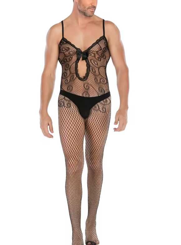MĘSKA seksowna bielizna komplet sexy strój bodystocking kostium