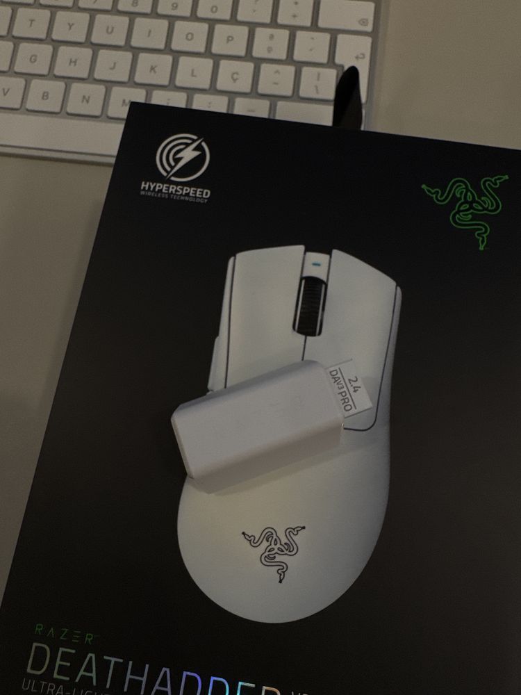 Rato Razer DeathAdder V3 Pro Wireless Mercury