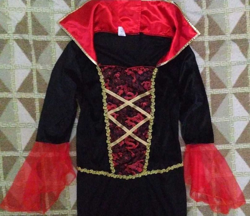 Карнавальное платье вампирши на Хеллоуин, размер М