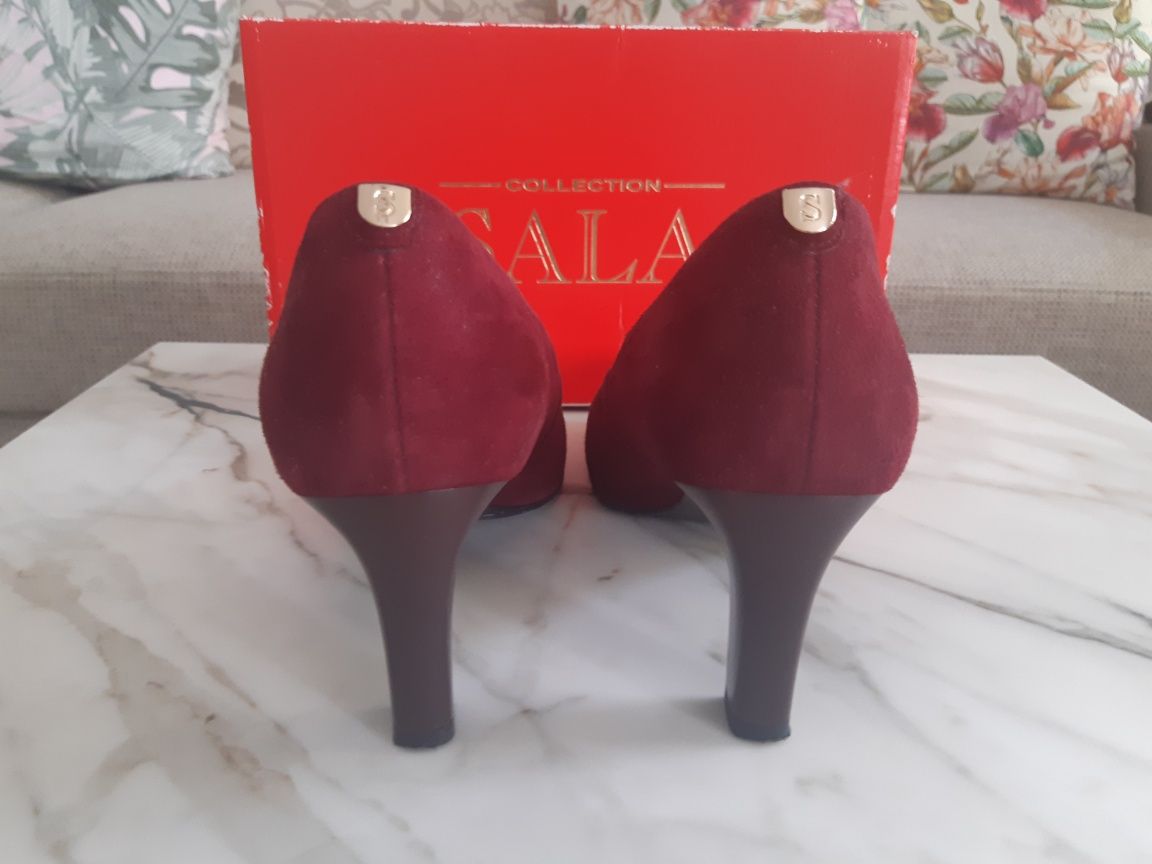 Buty damskie skórzane Collection SALA. Rozmiar 40, jak nowe